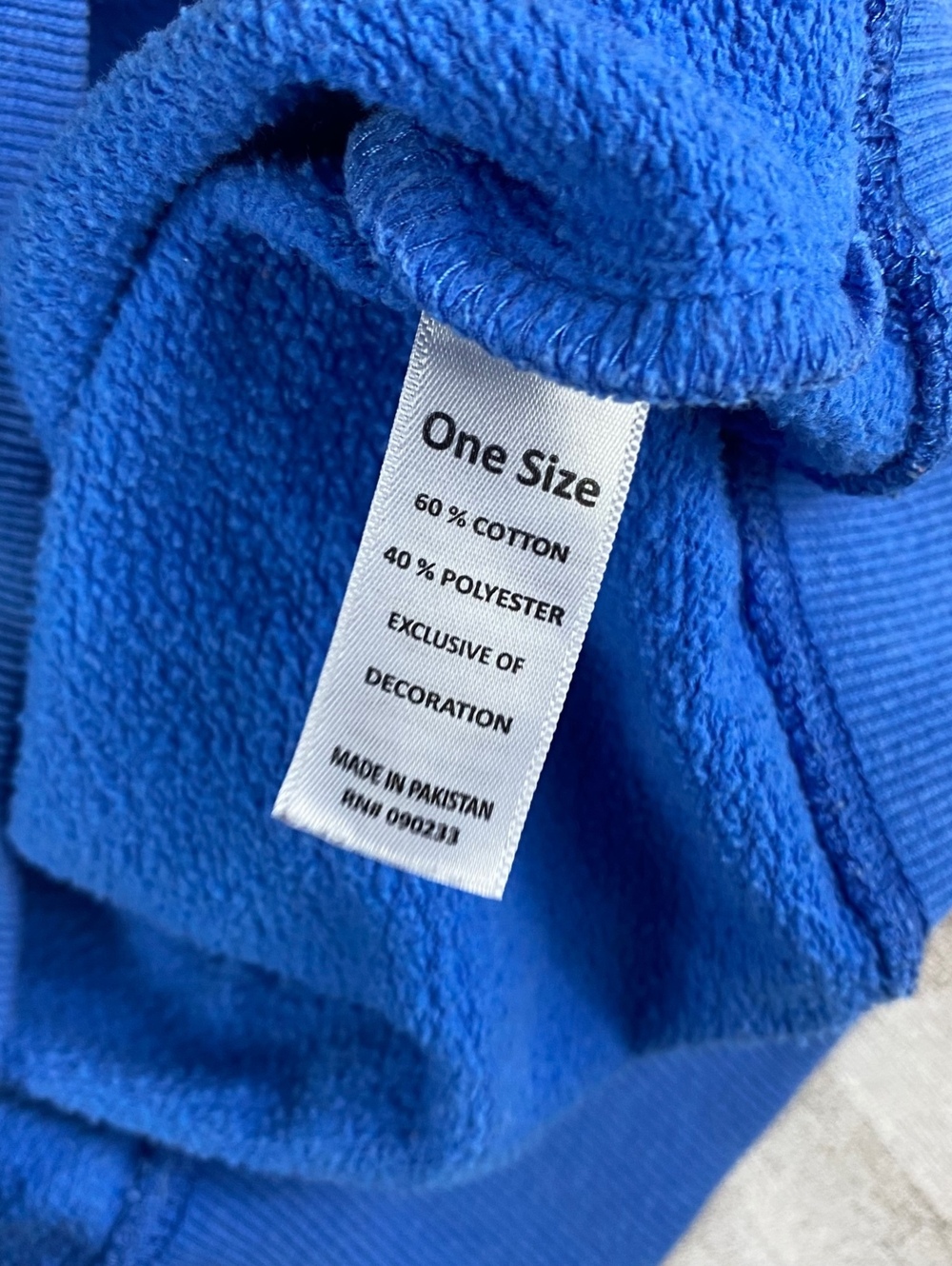 PacSun Oversized Unisex Blue Graphic Crewneck Sweatshirt OneSize Streetwear Cozy - Picture 7 of 7